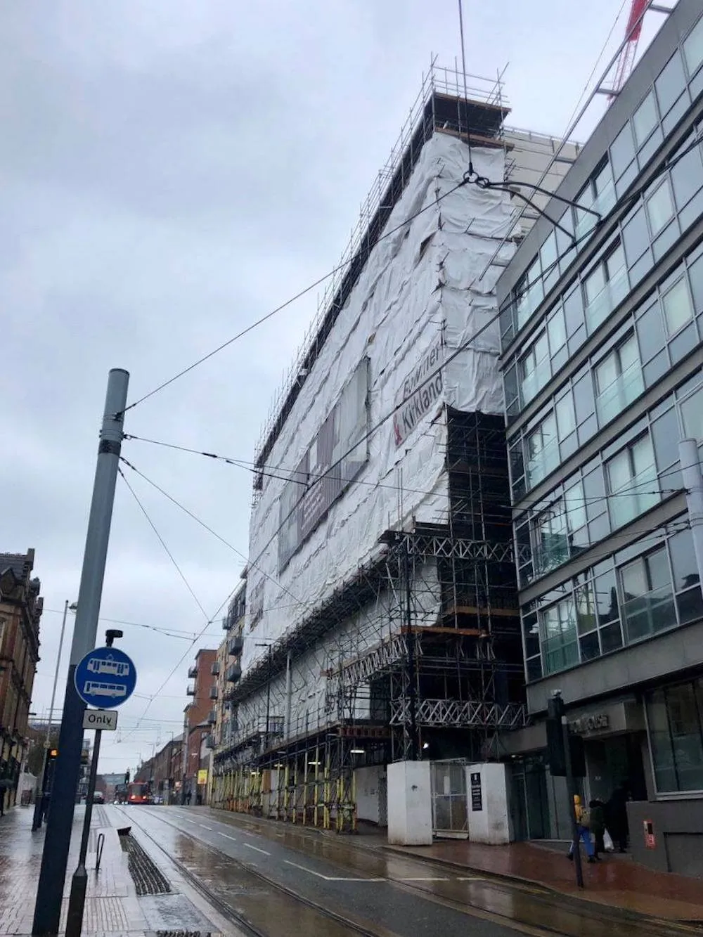 West street scaffolding project